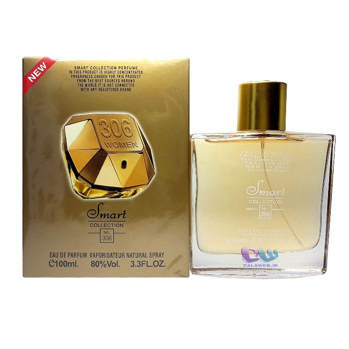 ادکلن اسمارت کالکشن کد 306 پاکو رابان لیدی میلیون Smart collection No.306 Paco Rabanne Lady million