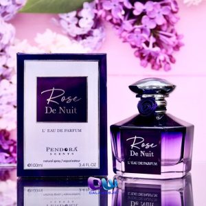 ادکلن پندورا Pendora Rose de nuit حجم 100 میل ساخت امارات مشابه رایحه Lancome Tresor Midnight Rose