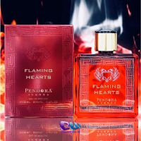 Versace Eros Flame ادکلن پندورا Pendora Flaming hearts مشابه رایحه Versace Eros Flame حجم 100 میل ساخت امارات